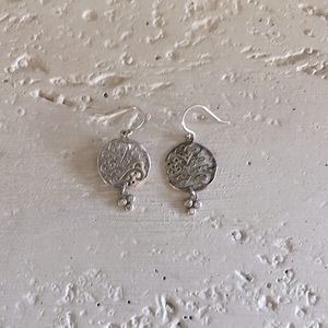 Silpada Cut Above Round Earrings